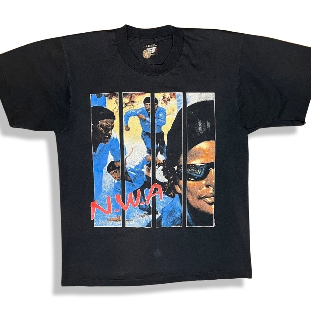 Rare Made In USA Single Stitch Vintage 1990 NWA 100 Miles And Runnin Rap Tee